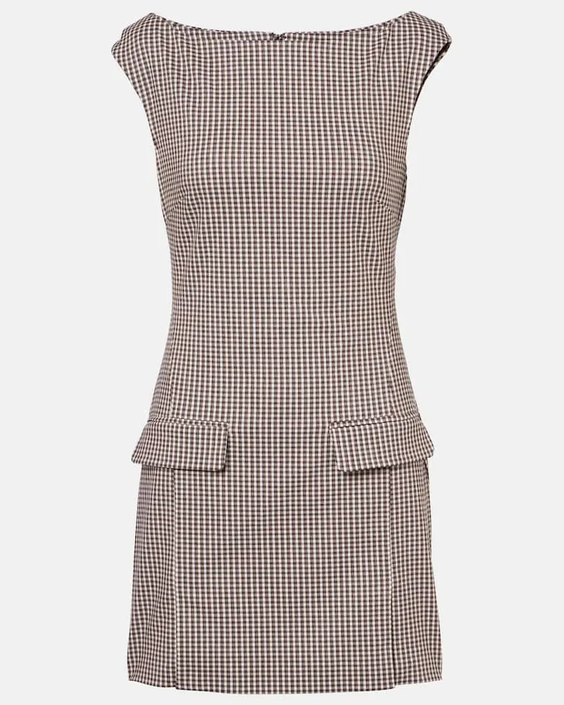 STAUD Minikleid Walker Braun