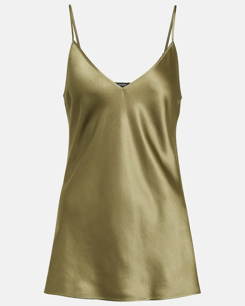 Joseph Top Clea aus Seidensatin Grün