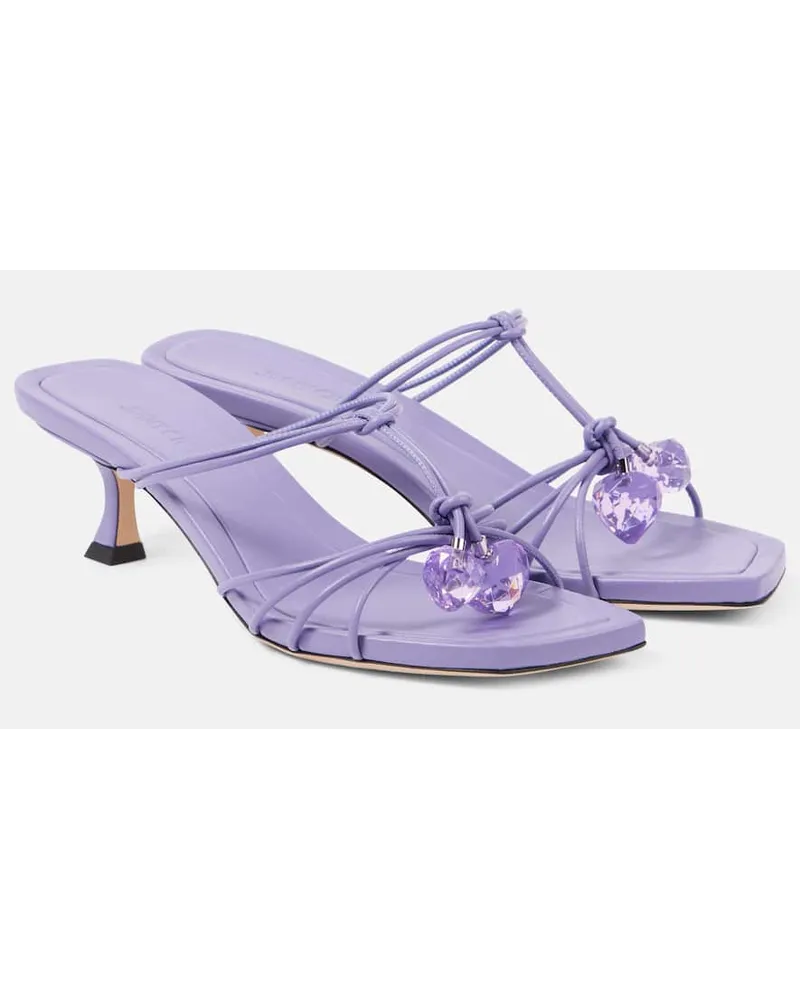 Jimmy Choo Verzierte Sandalen Jemma 50 aus Leder Pink