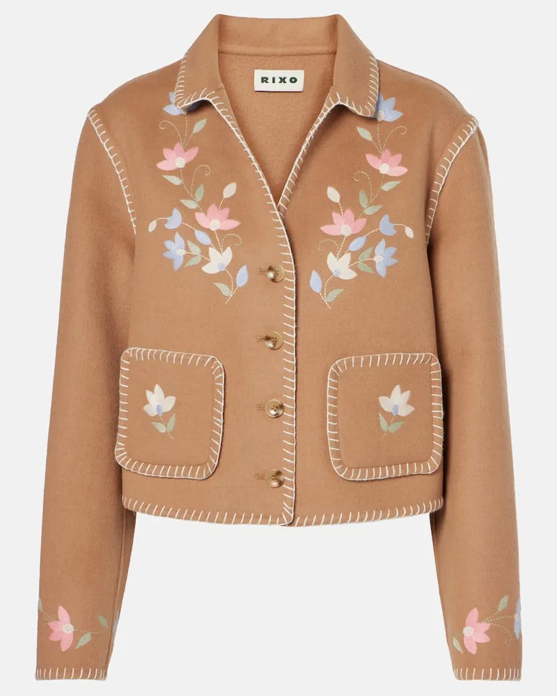 RIXO Jacke Sunday aus einem Wollgemisch Beige
