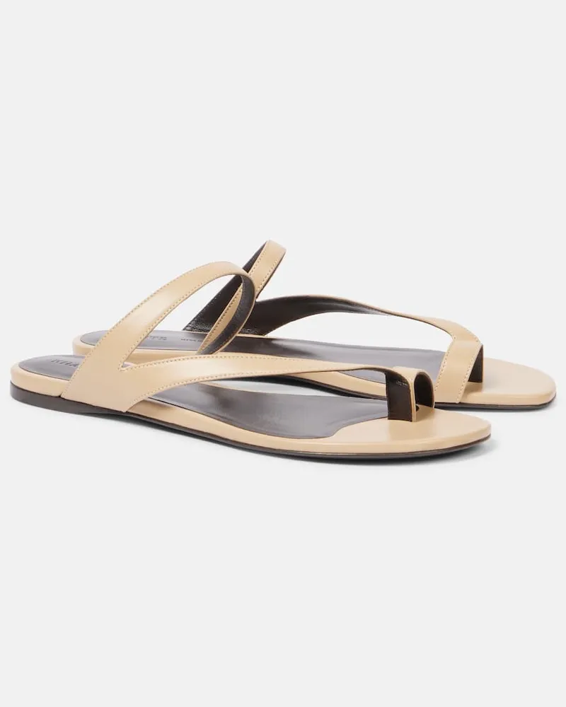 KHAITE Sandalen Aimee aus Leder Neutral
