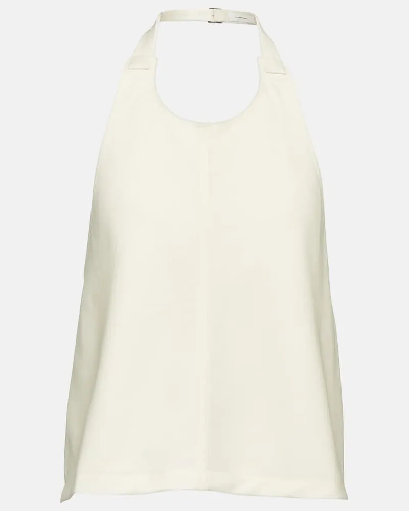 WARDROBE.NYC Top aus Wolle Weiß