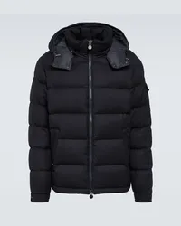 Moncler Daunenjacke Montgenevre aus Wolle Blau