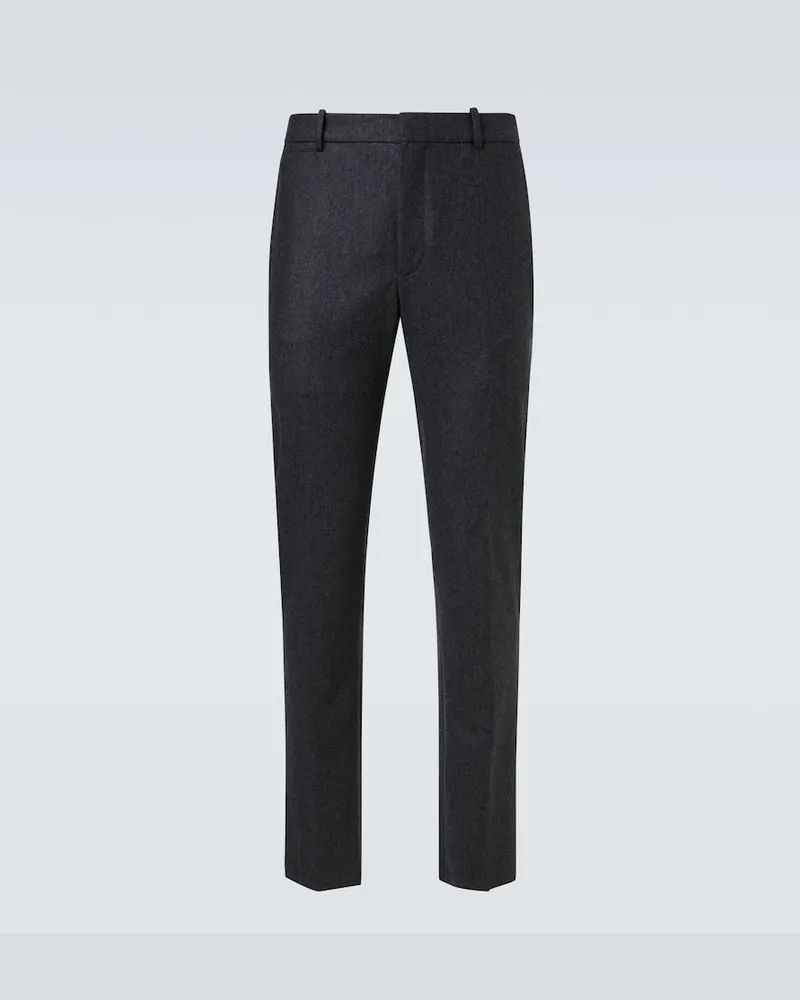 TOD'S Gerade Hose aus Schurwolle Blau