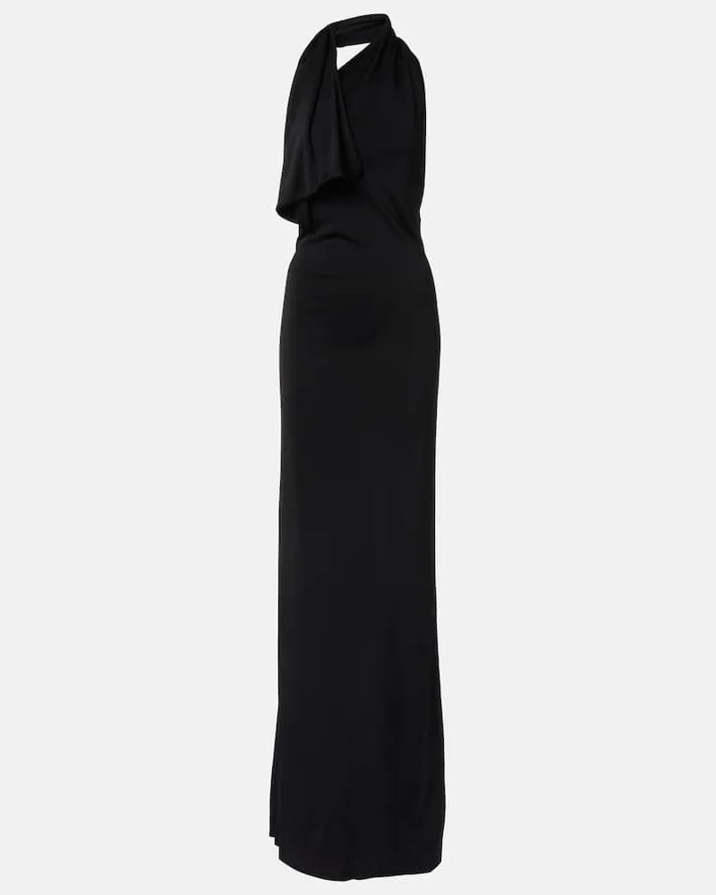 KHAITE Robe Roza aus Jersey Schwarz