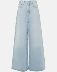 AGOLDE Mid-Rise Wide-Leg Jeans Nolan Blau