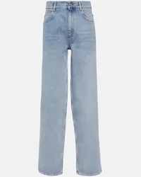 Isabel Marant High-Rise Straight Jeans Blau