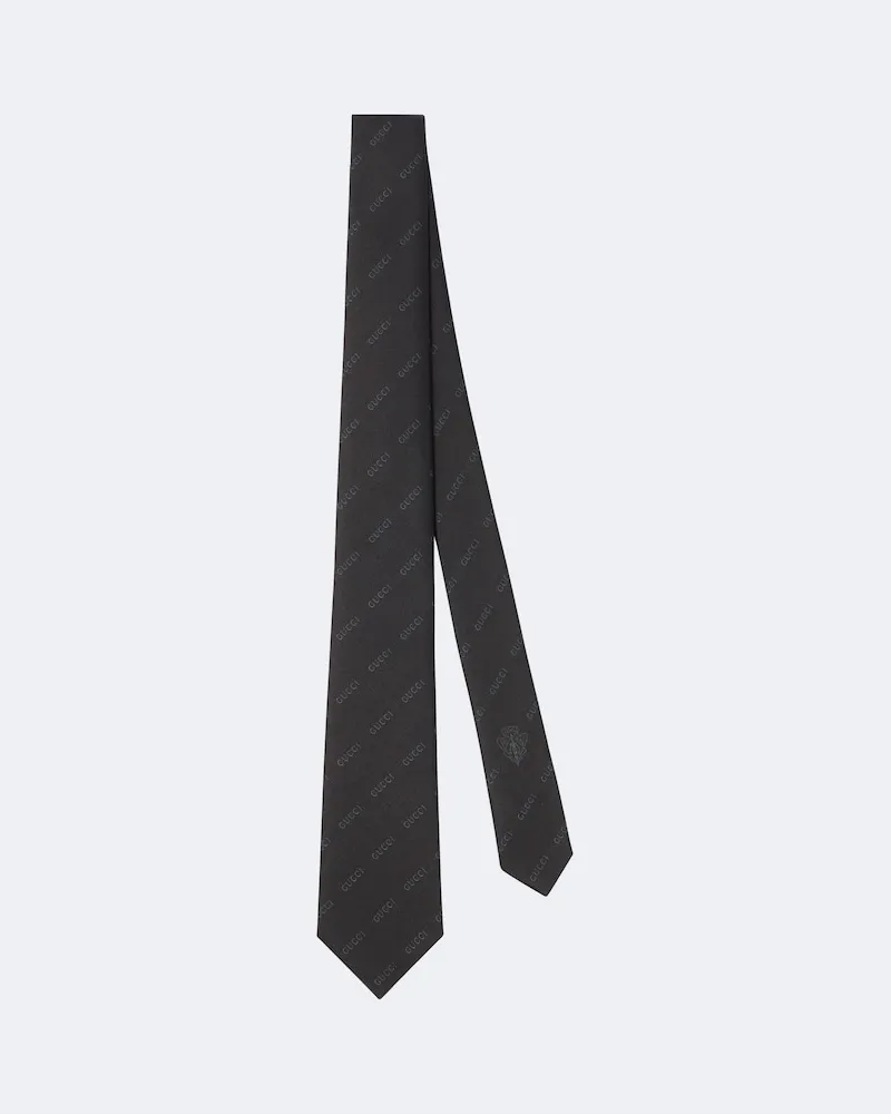 Gucci Krawatte aus Seide Schwarz