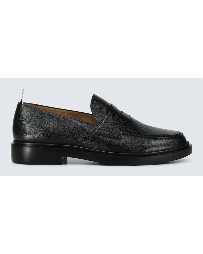 Thom Browne Loafers aus Leder Schwarz