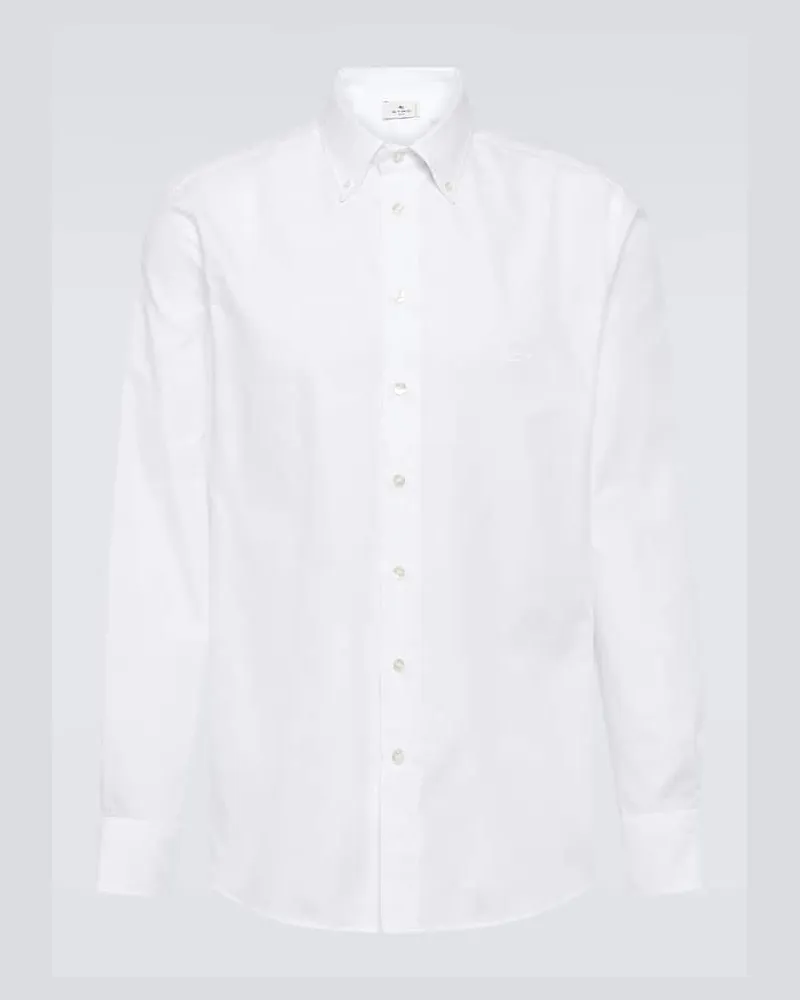 Etro Oxford-Hemd aus Baumwollpopeline Weiß