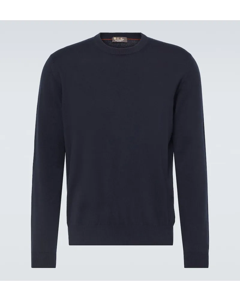 Loro Piana Pullover aus Kaschmir Blau