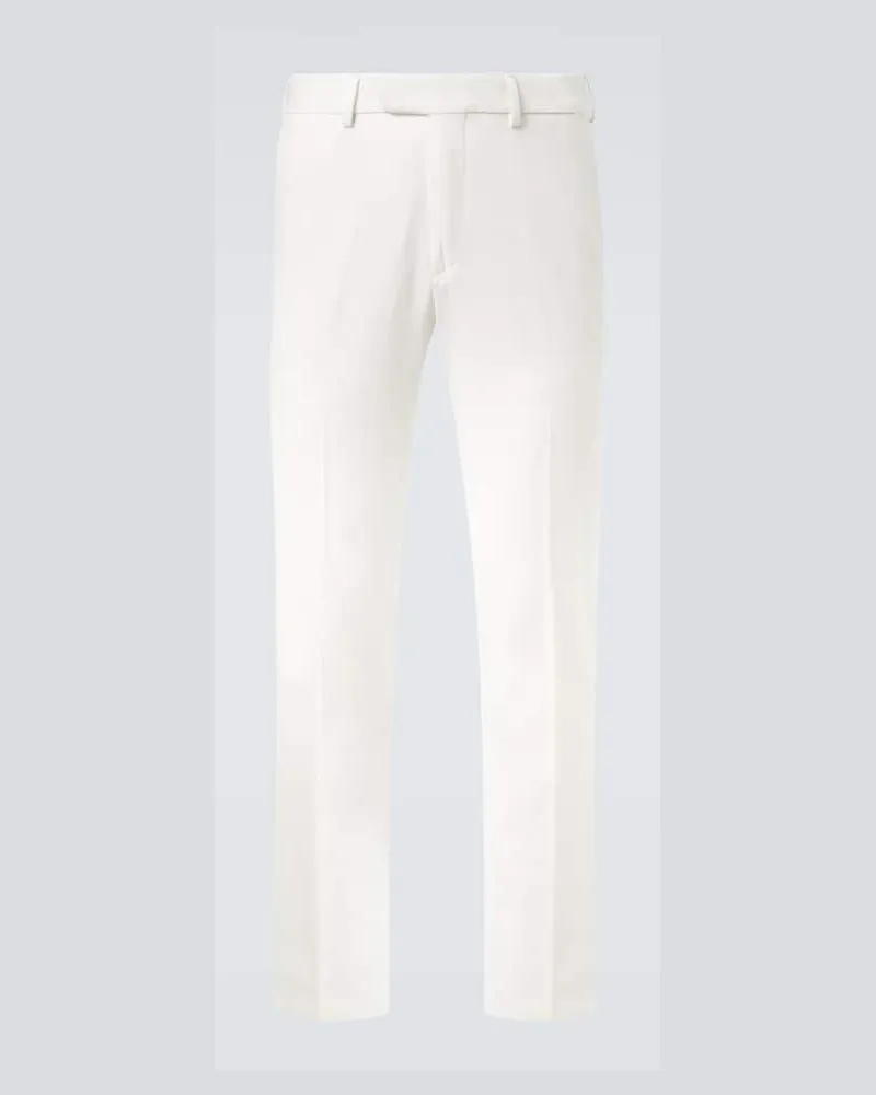 Thom Sweeney Gerade Chinohose Weiß