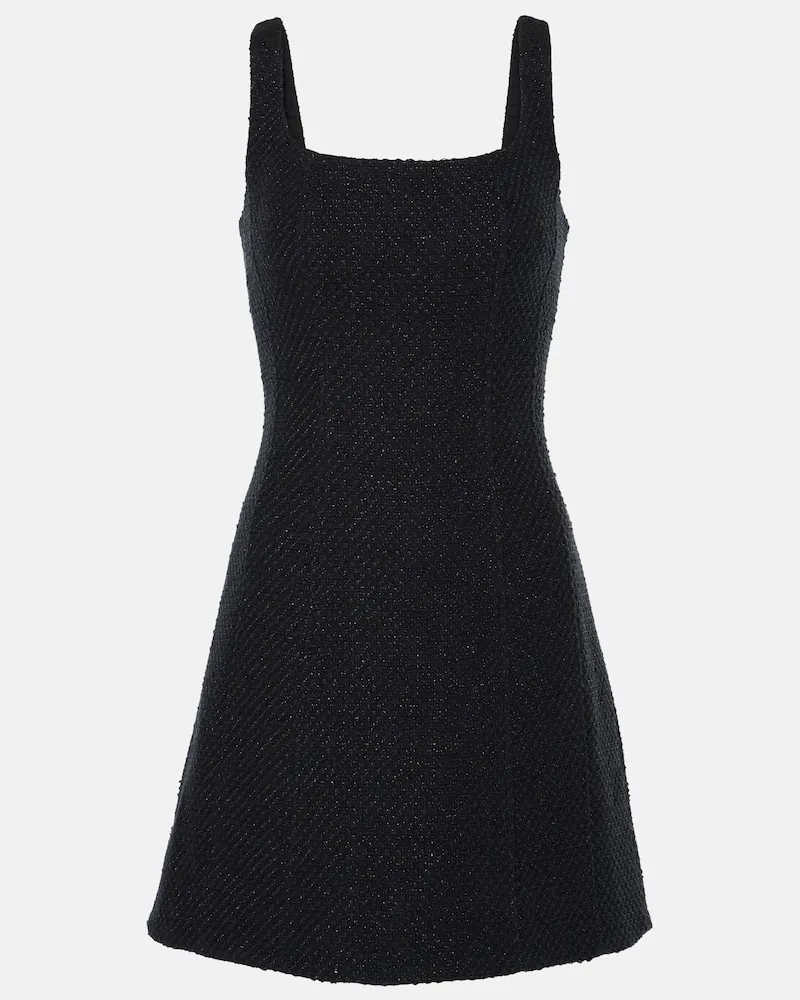 Veronica Beard Minikleid Delphine aus einem Baumwollgemisch Schwarz