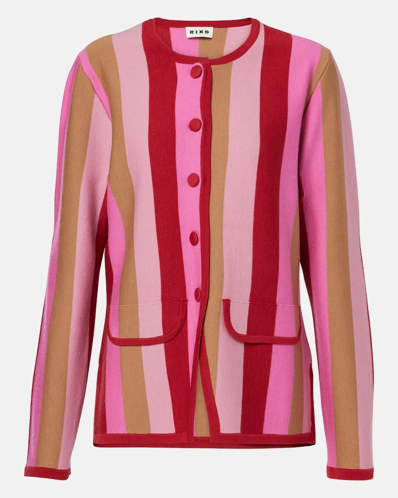 RIXO Cardigan Mirja aus einem Wollgemisch Pink