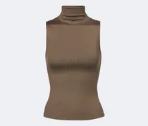 Rollkragentop aus einem Seidengemisch