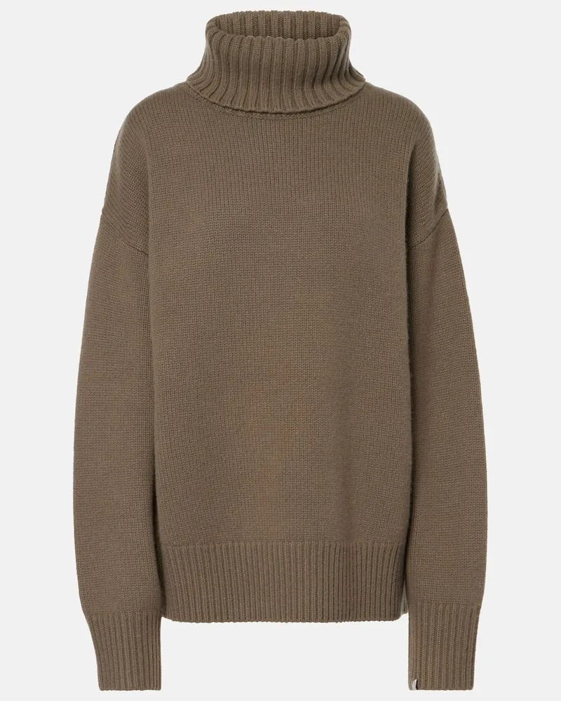 extreme cashmere Pullover Wiever aus Wolle und Kaschmir Schwarz