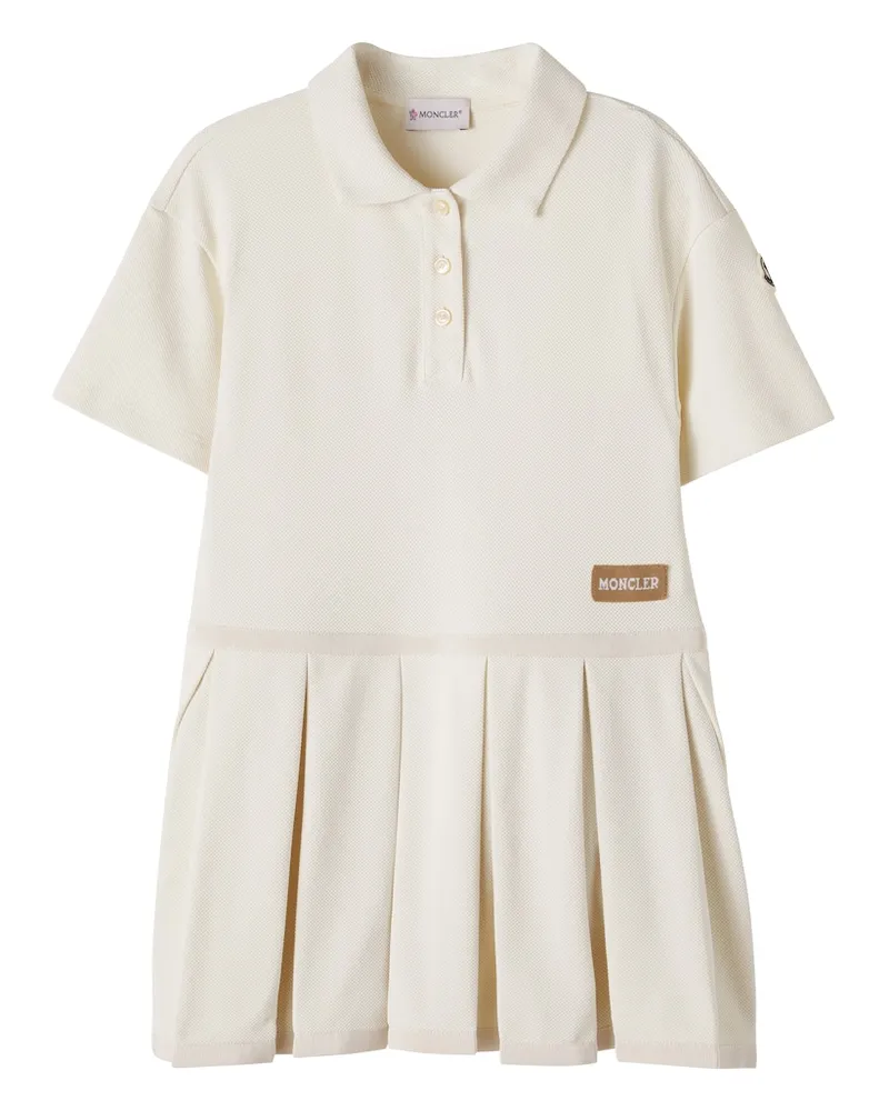 Moncler Kleid im Polo-Stil Weiß