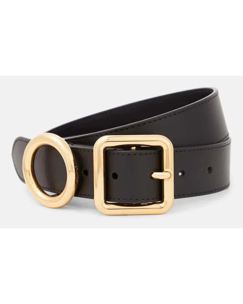 Jacquemus Guertel La Ceinture Regalo aus Leder Schwarz