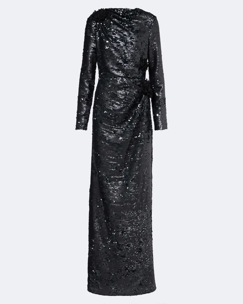 Erdem Robe mit Pailletten Grün
