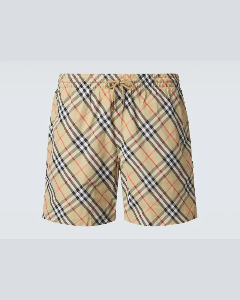 Burberry Badeshorts Burberry Check Braun