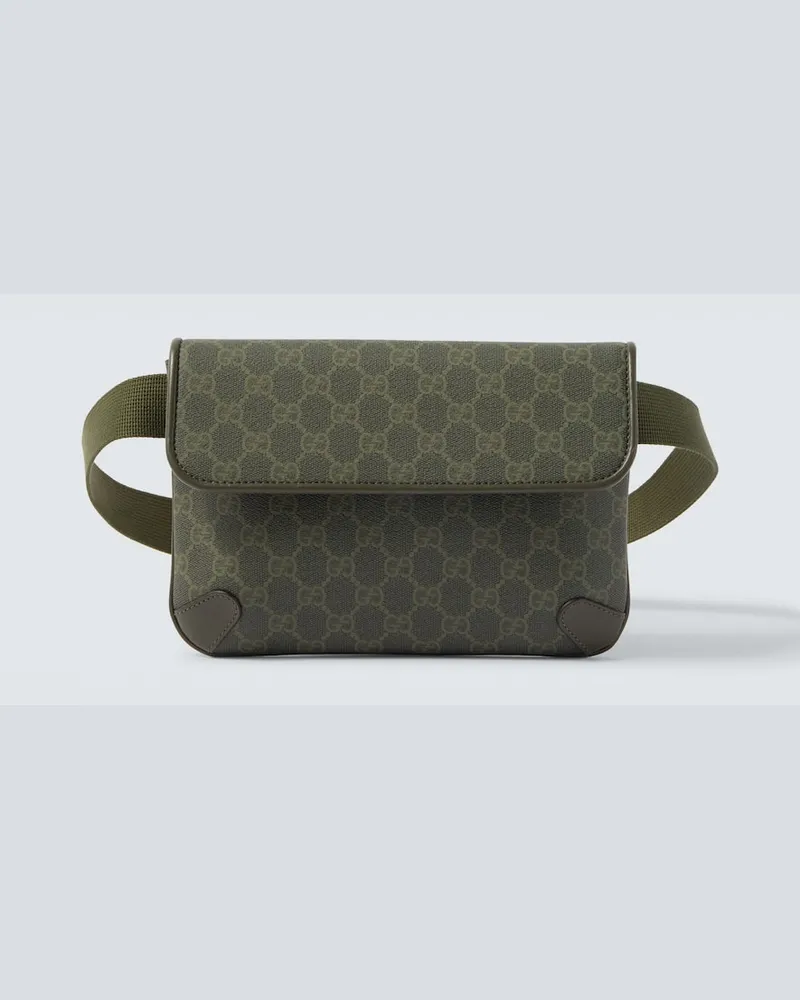 Gucci Gürteltasche GG Small mit Leder Grün