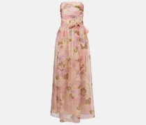 Bustier-Robe Lisetta aus Seidenorganza