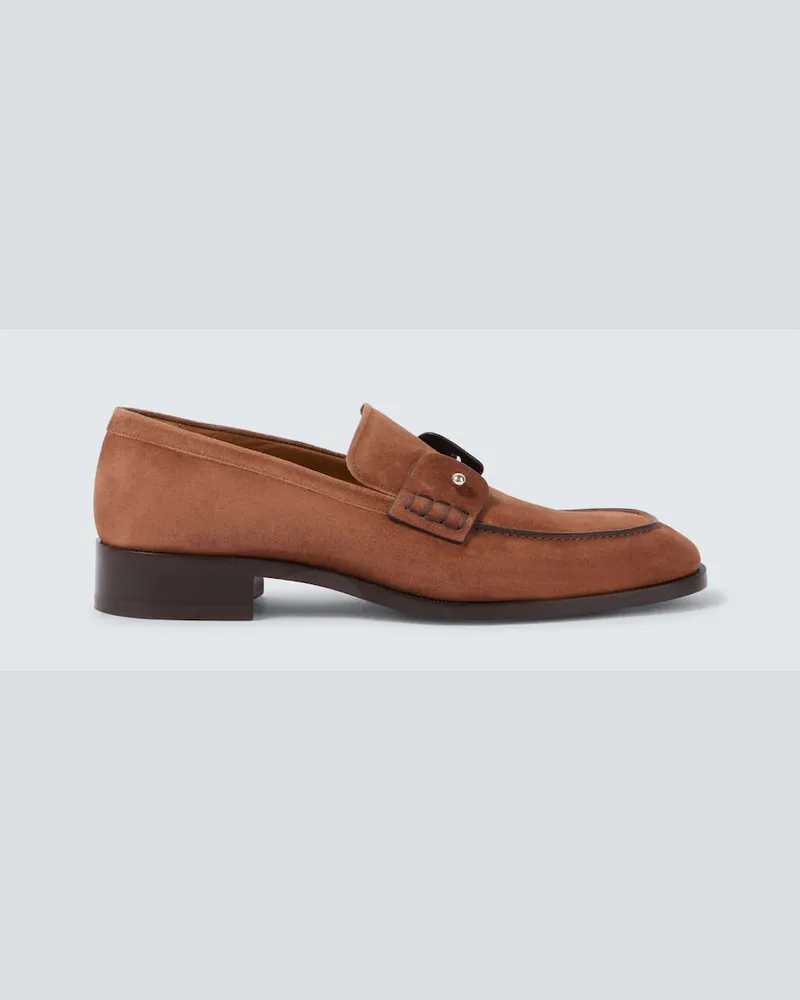 Christian Louboutin Loafers Chambelimoc aus Leder Braun