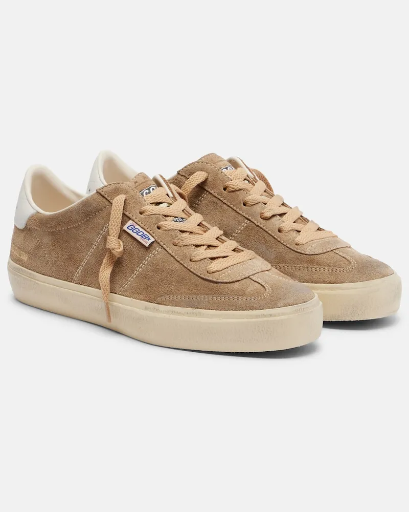 Golden Goose Sneakers Soul Star aus Veloursleder Beige