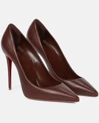 Christian Louboutin Pumps Kate 100 aus Leder Braun