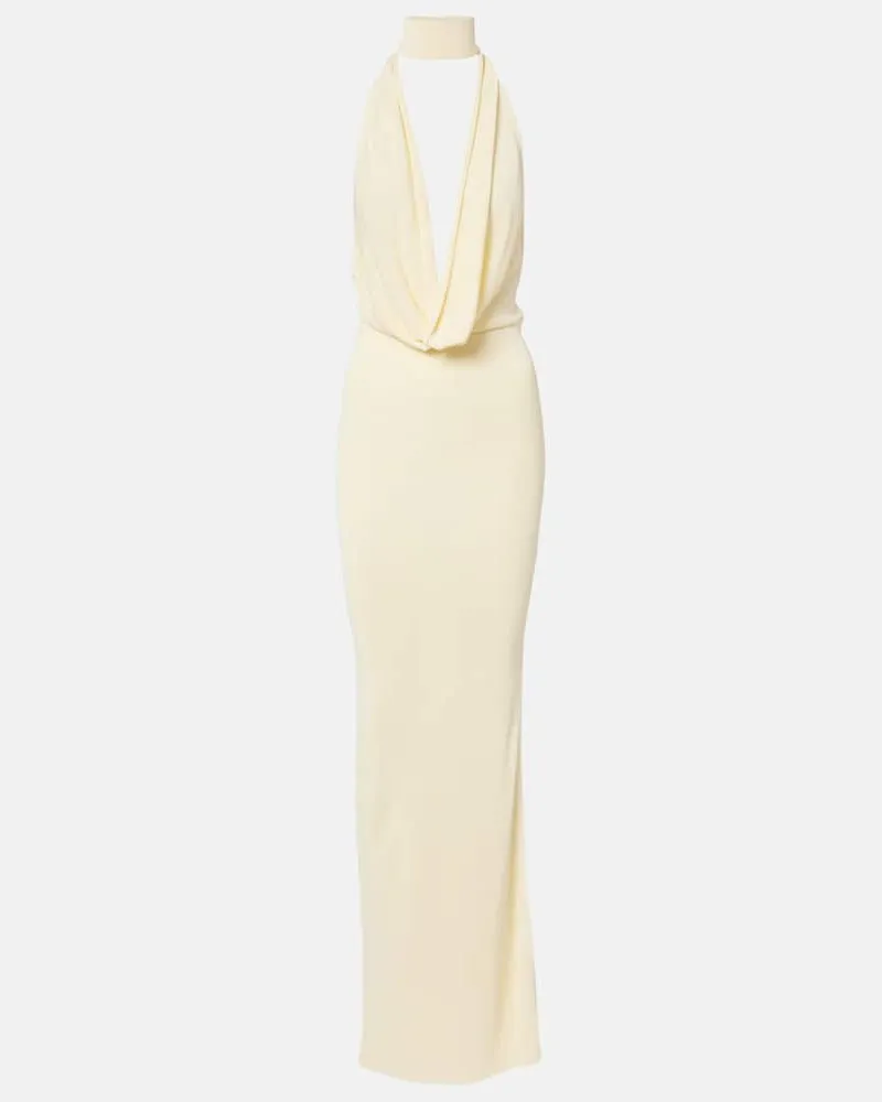 Aya Muse Robe aus Jersey Beige
