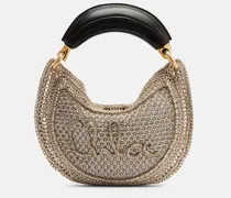 Chloé Tote Bag Summer Banana Mini aus Häkelstrick