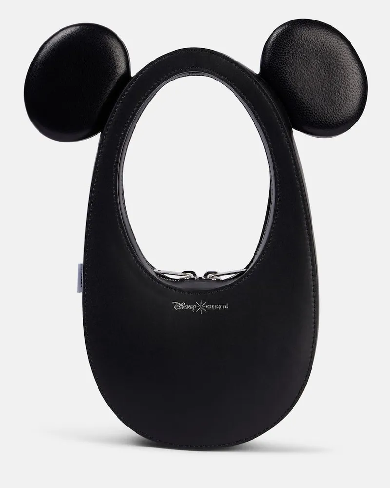 COPERNI X Disney® Schultertasche Mickey Swipe Mini aus Leder Schwarz