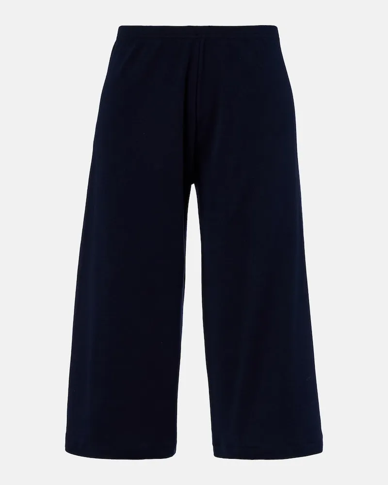 The Row Gerade Cropped-Hose Dusk aus Baumwolle Blau