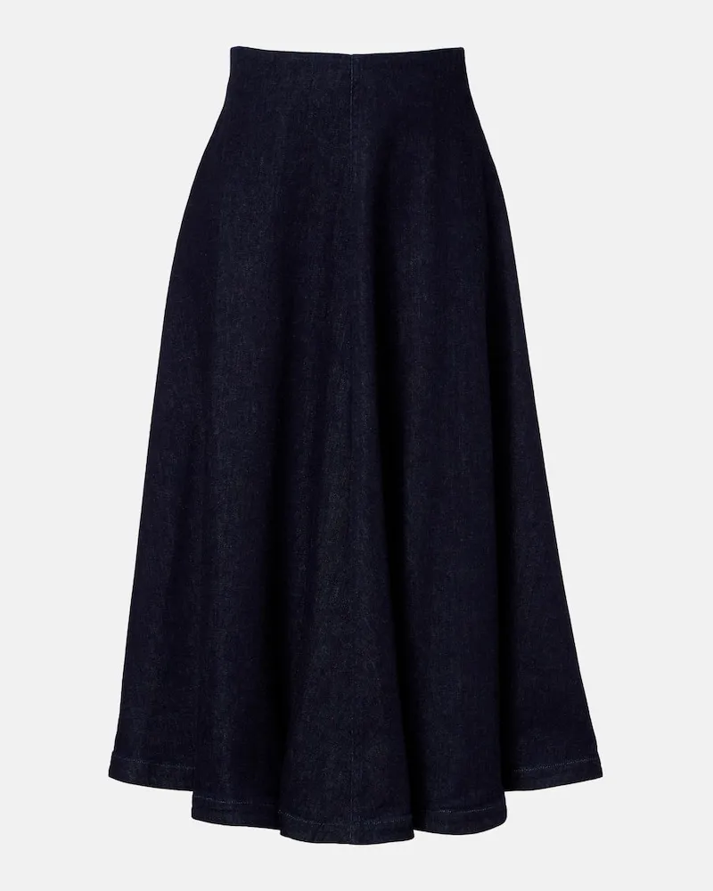 Altuzarra Midirock Varda aus Denim Blau