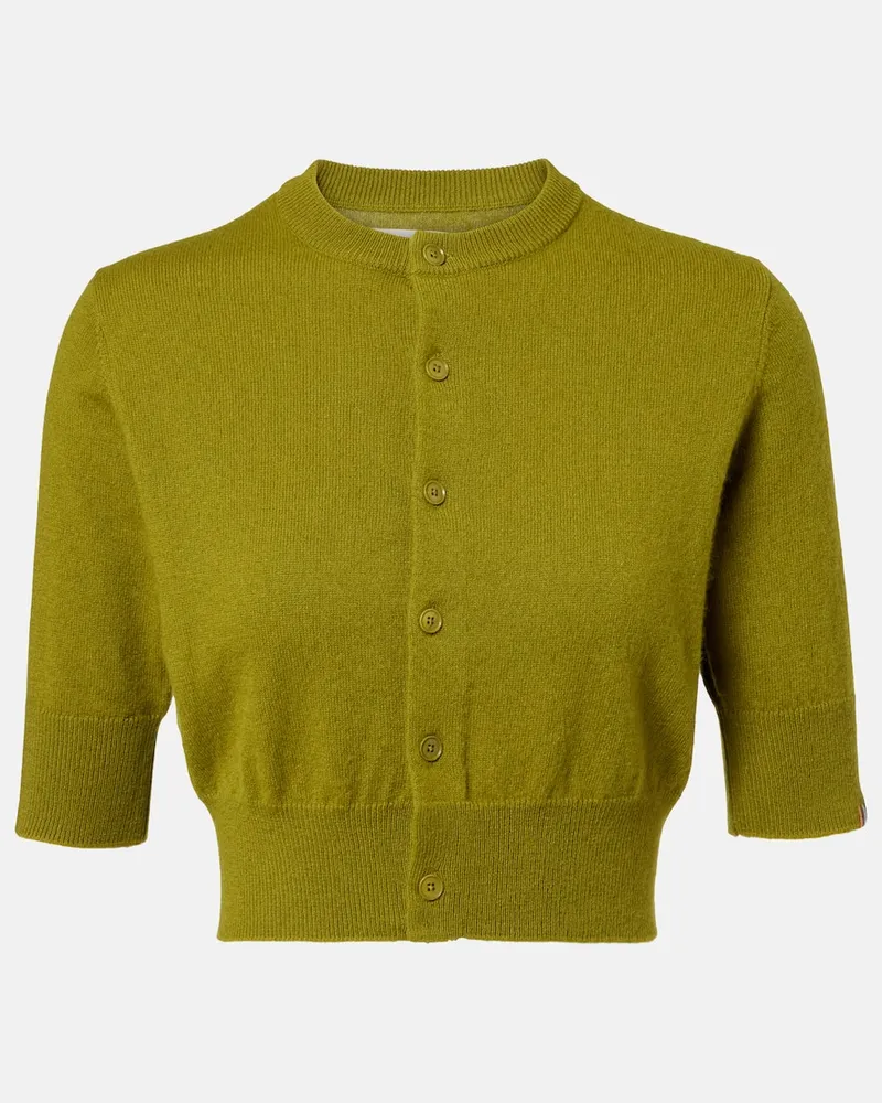 extreme cashmere Cardigan N°474 Super Little aus Kaschmir Grün