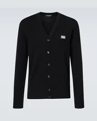 Dolce & Gabbana Cardigan aus Wolle und Kaschmir Schwarz