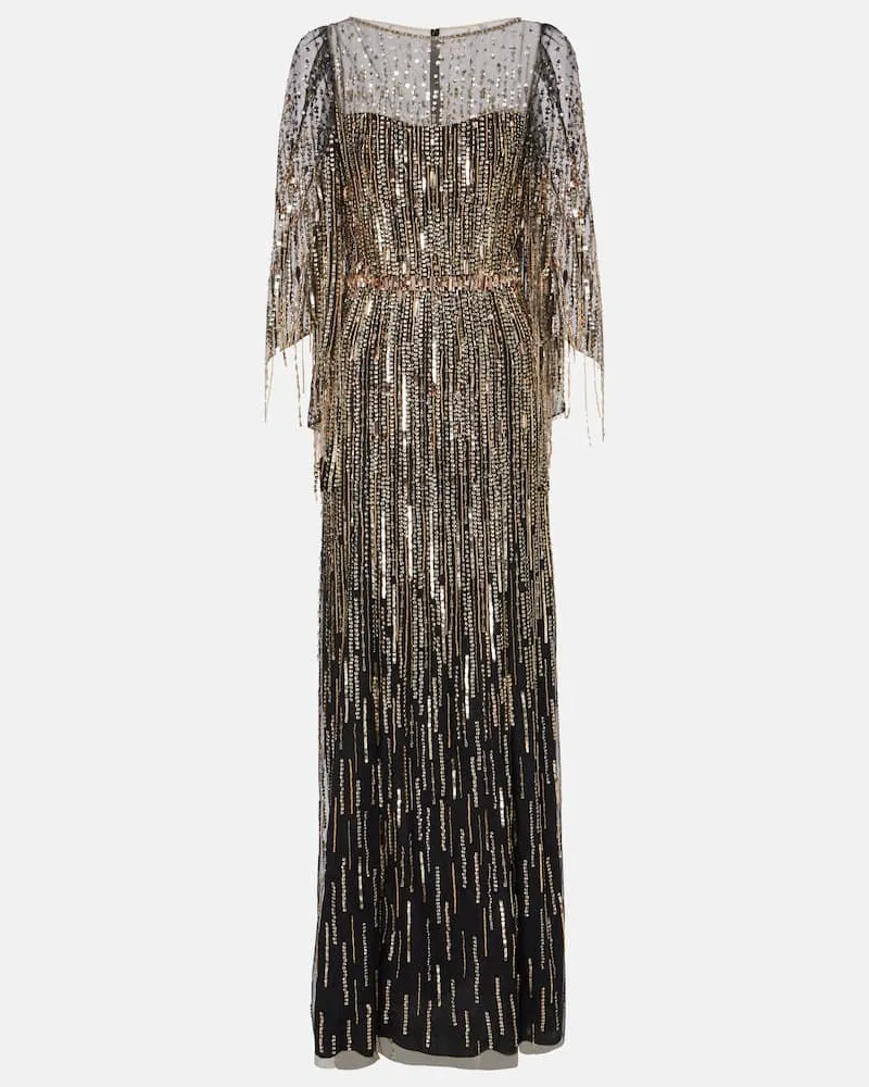 Jenny Packham Robe Rhapsody mit Pailletten Gold