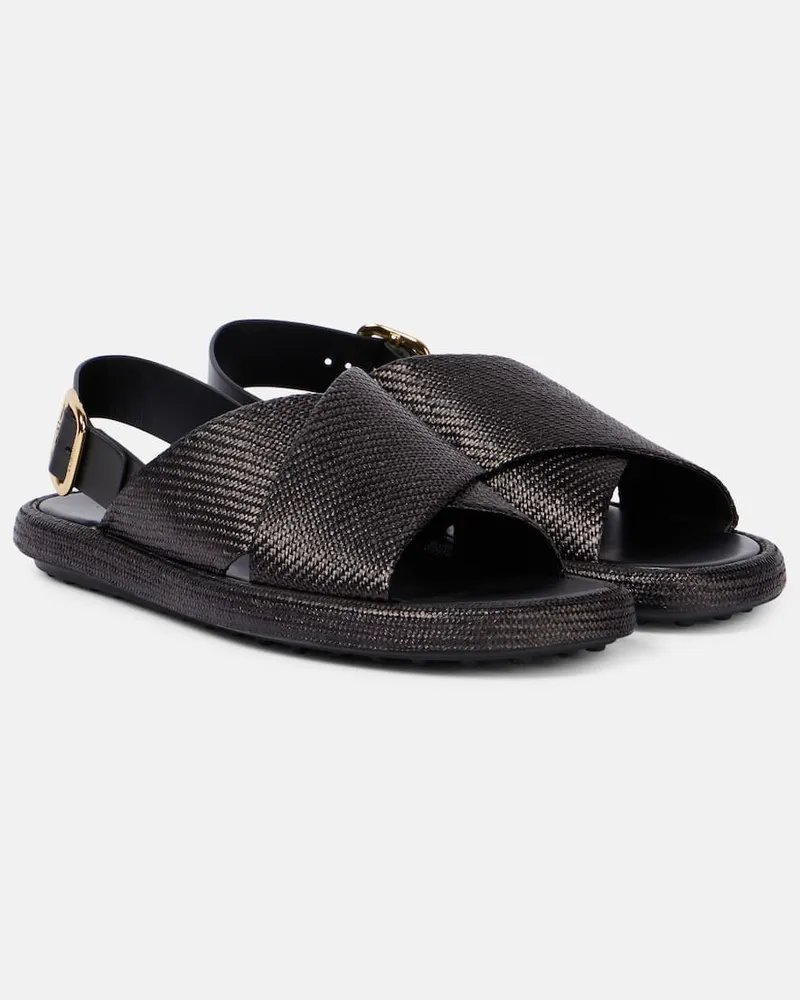 TOD'S Sandalen mit Leder Schwarz