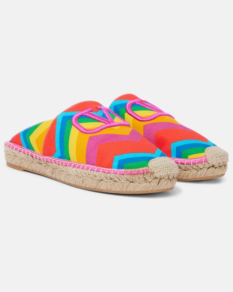 Valentino Garavani Espadrille-Slippers VLogo Signature Valentino Chevron 24 Multicolor