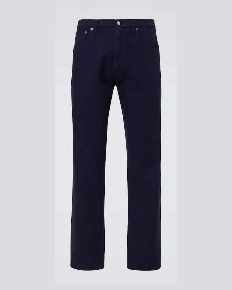 Prada Mid-Rise Straight Jeans Blau