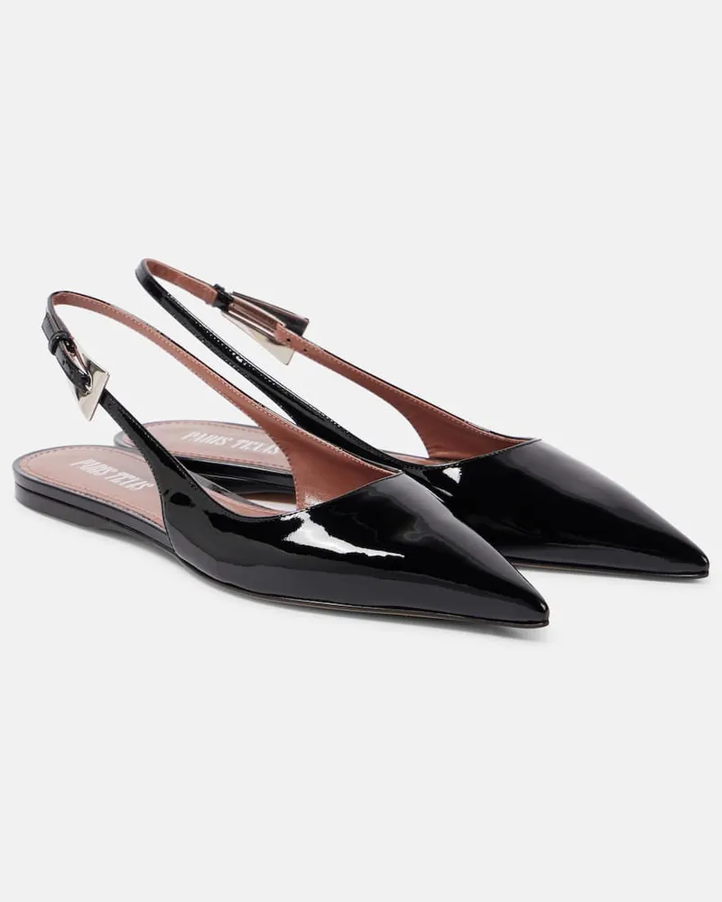 Paris Texas Slingback-Ballerinas Jessica 10 aus Lackleder Schwarz
