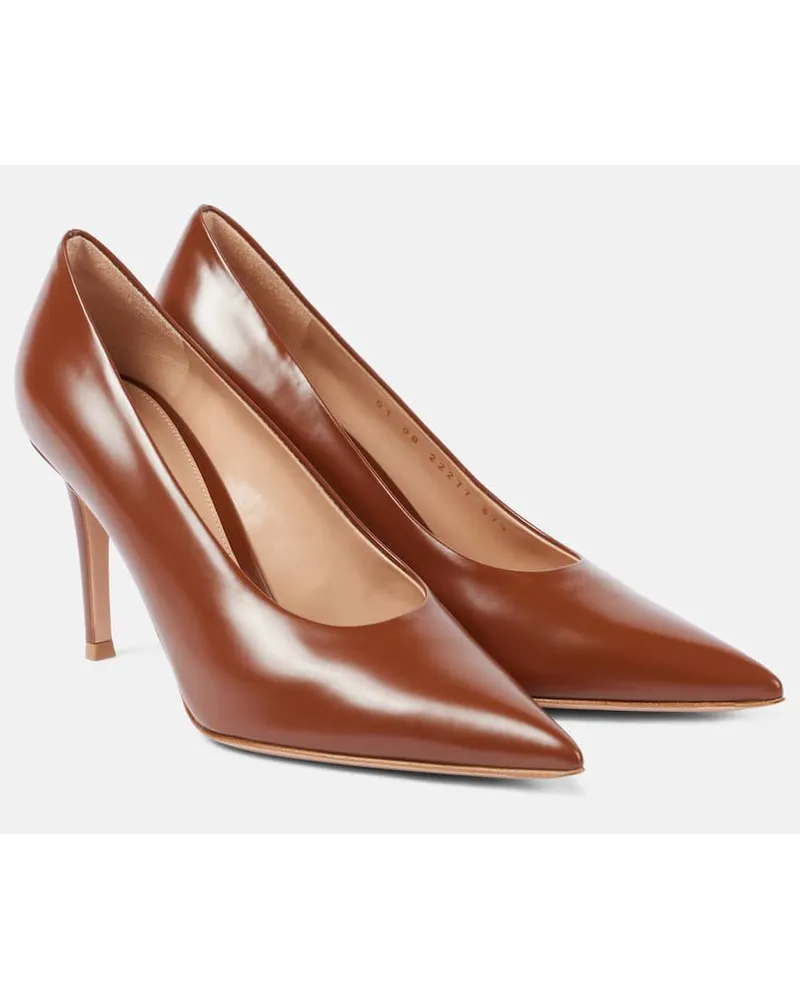 Gianvito Rossi Pumps Gianvito 85 aus Leder Braun