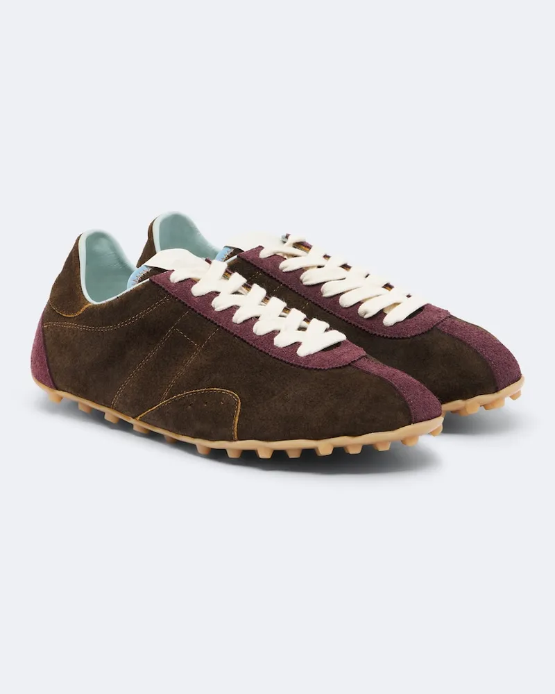 Maison Margiela Sneakers Sprinters aus Veloursleder Braun