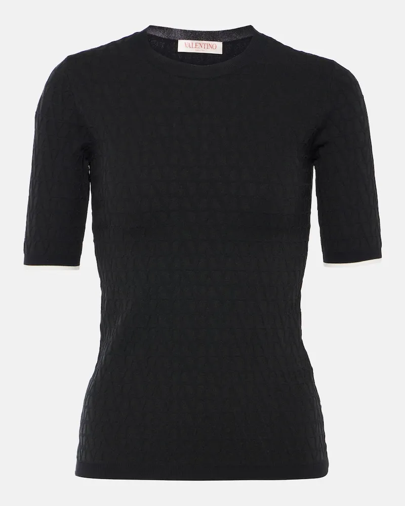 Valentino Garavani Pullover Toile Iconographe Blau