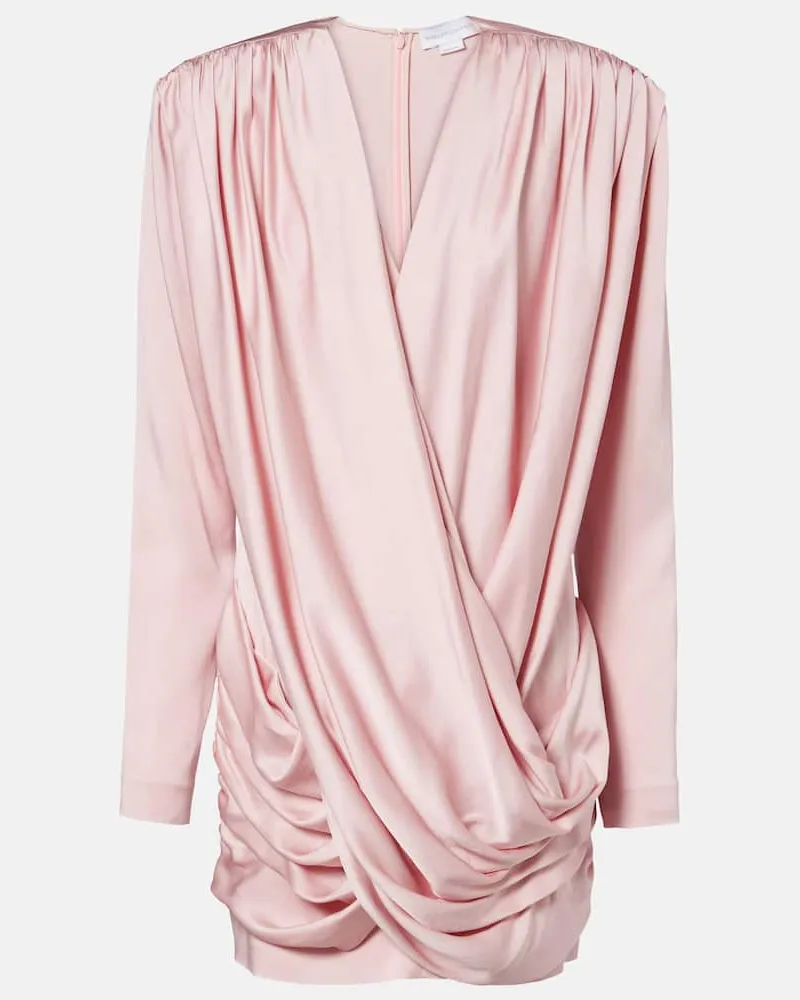 Stella McCartney Minikleid aus Satin Rosa