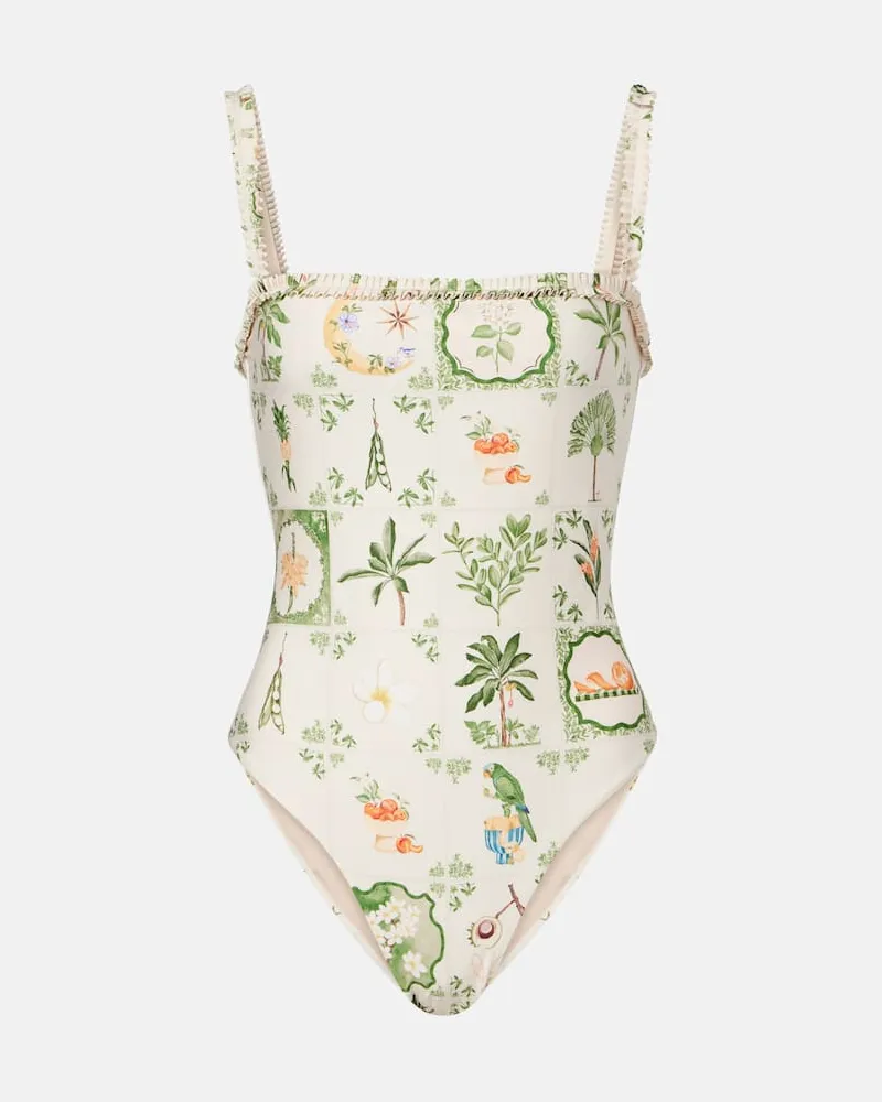 AGUA BENDITA Bedruckter Badeanzug Limón Multicolor