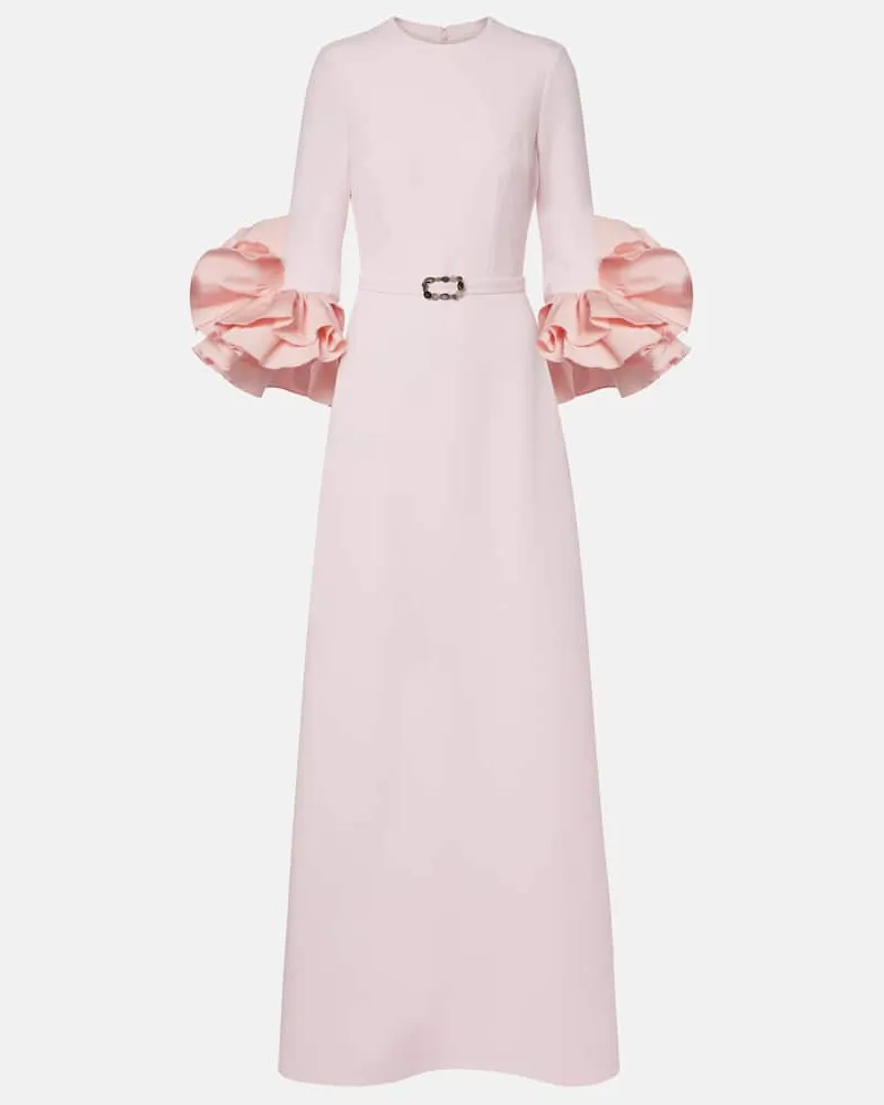 Safiyaa Robe Belen aus Crêpe Rosa