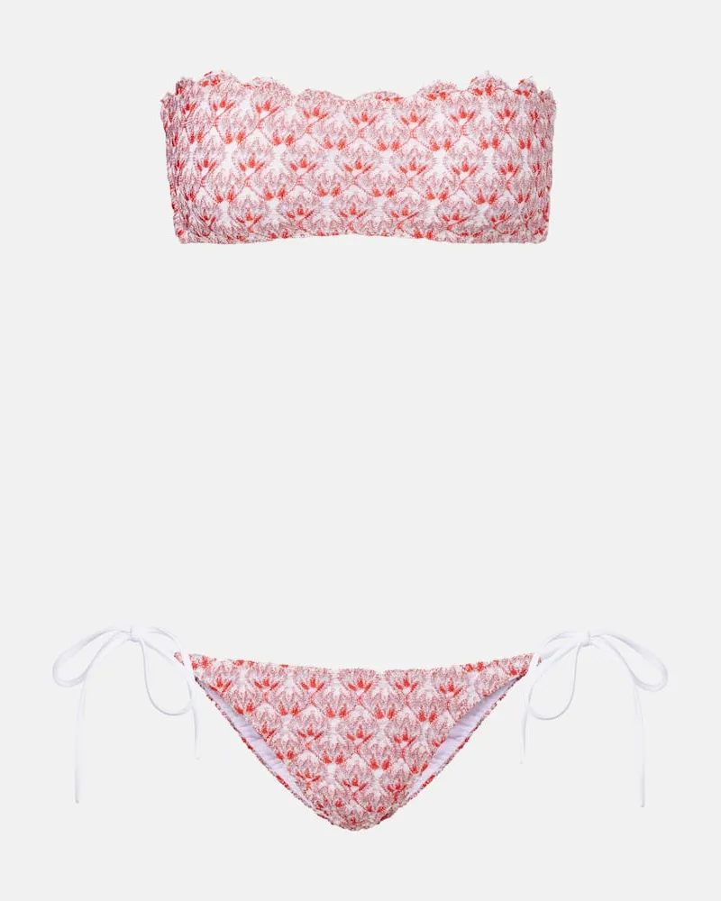 Missoni Bikini aus Häkelstrick Rot