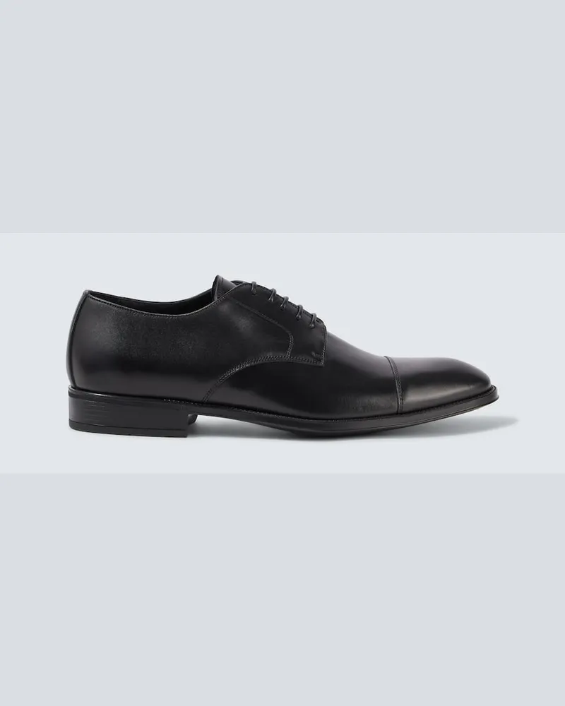 Canali Schnürschuhe aus Leder Schwarz
