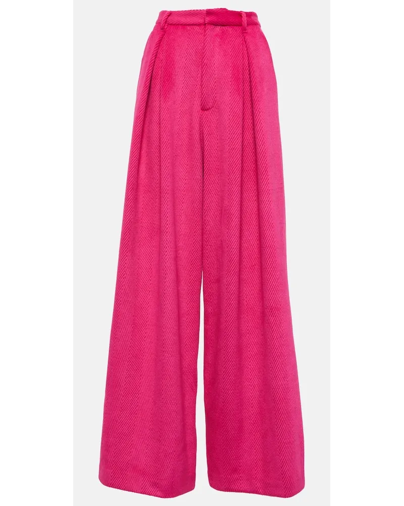 Giuseppe di Morabito High-Rise-Hose aus Crepe Pink